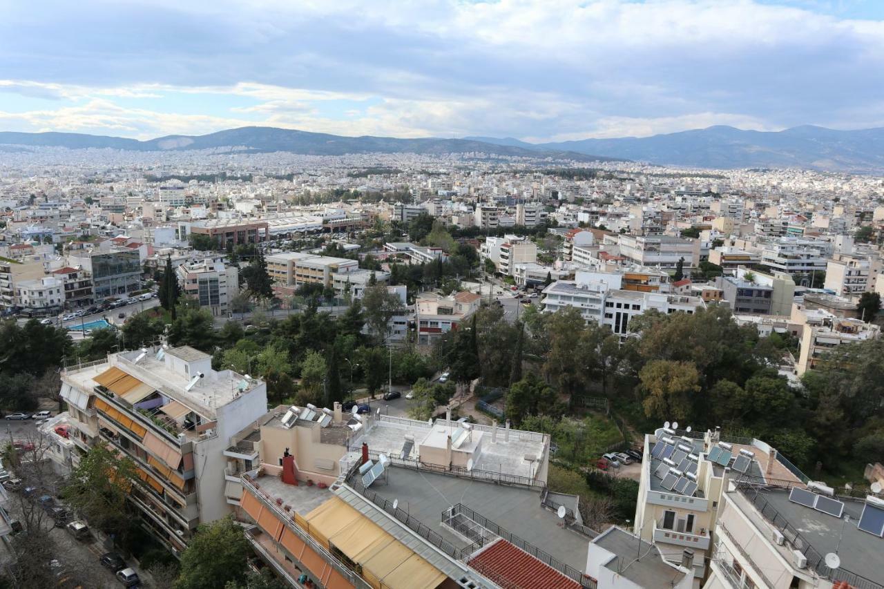 Great City View At A Safe Neighborhood Near Metro Apartment Athens Luaran gambar